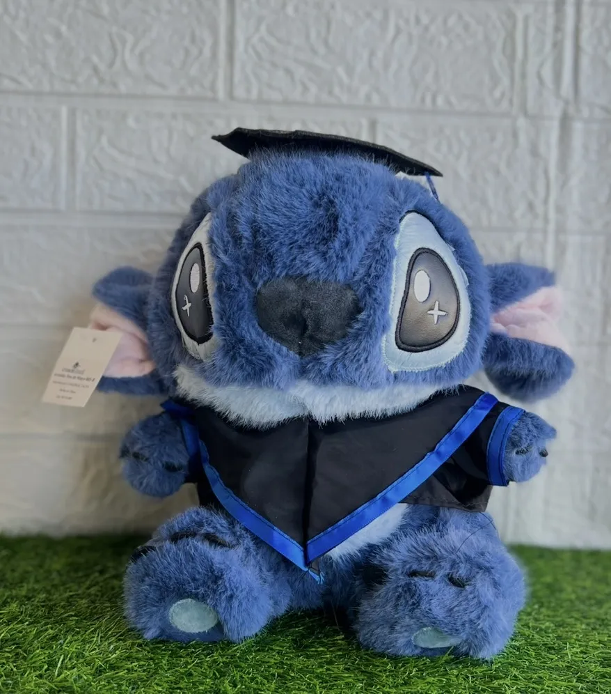Peluche Stitch con disfraz de graduación 30 cm